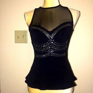 Bebe Black Blouse.